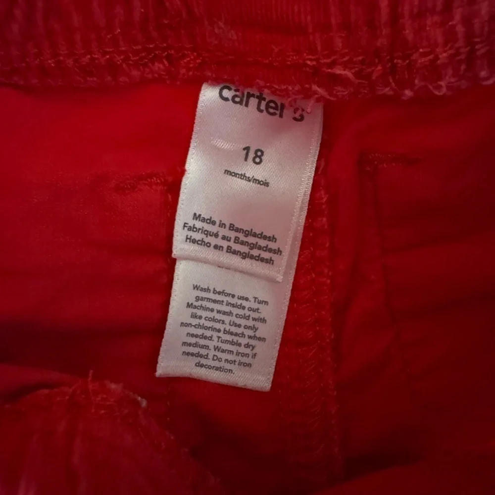 Carter’s Pants in Color Red Size 18 mo